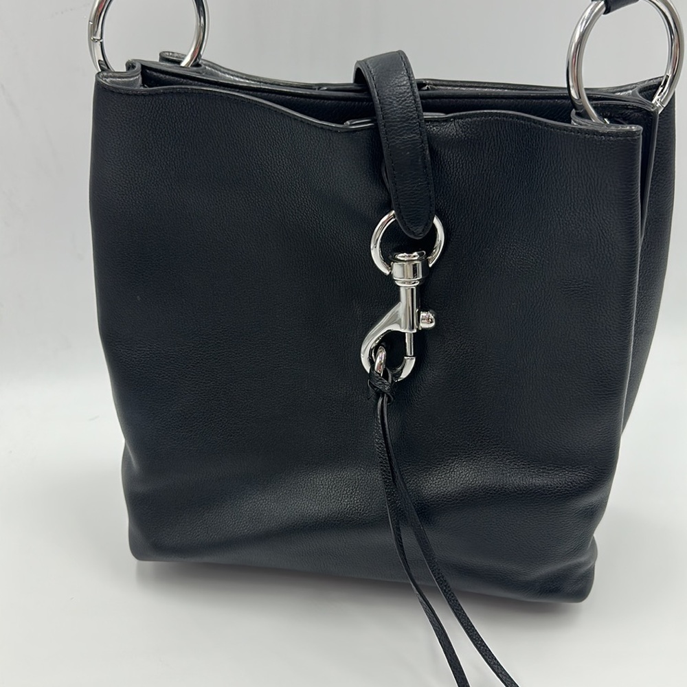 Rebecca Minkoff Black Megan Medium Feed Shoulder Bag. Very good used condition.